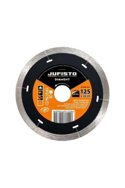 jufisto Disc diamantat continuu subtire, 125 x 1.4 mm,