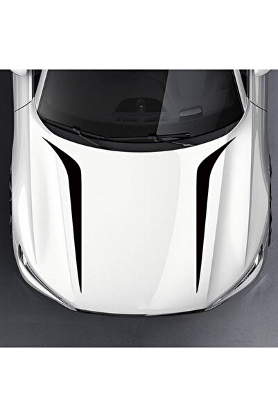 JollyMag Set 2 stickere autoadezive Tuning, model "Hood Stripes V2", dimensiu...