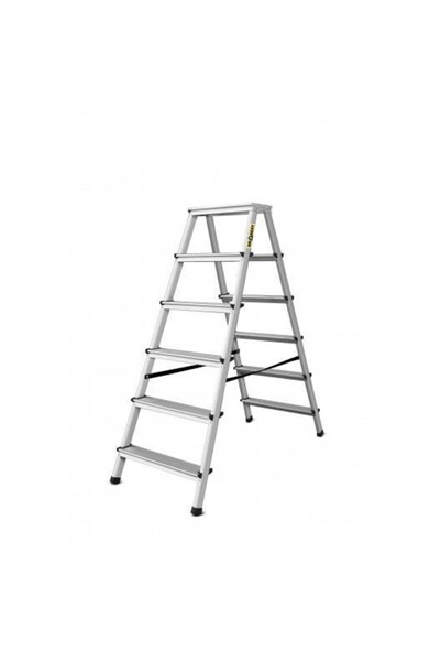 Drabest Scara aluminiu, 2 tronsoane, 5 trepte, platforma, max 125 kg, 1.36 m,