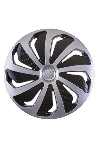 JollyMag Set 4 capace roti model WIND 14" - SILVER & BLACK