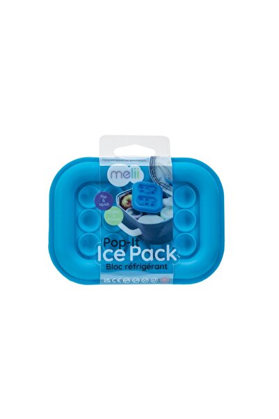 Melii Pungă de gheață Pop-it din silicon, albastră