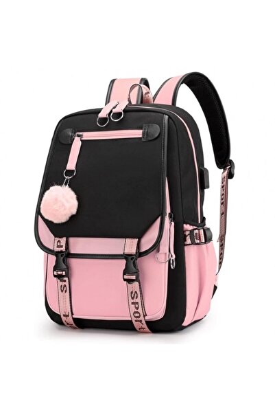 JollyMag Rucsac roz și negru PL 156 R