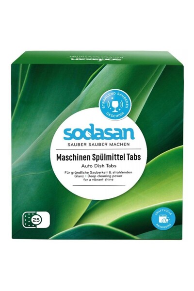 JollyMag Tablete Masina Spalat Vase Bio 25 Buc Sodasan