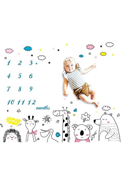 drool Tenká deka Milestone pro nezapomenutelné fotografie, Přátelská zvířata,...