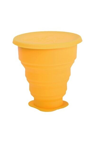 JollyMag Cupă pliabilă pentru curățarea cupei menstruale, galbenă, 225 ml, Me...