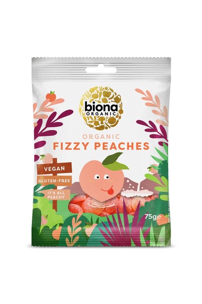 biona Jeleuri cu aromă de piersică, 75 g,