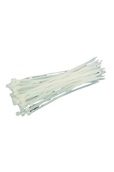 Strend Pro Coliere plastic albe 250 x 3,6 mm, (50 buc)