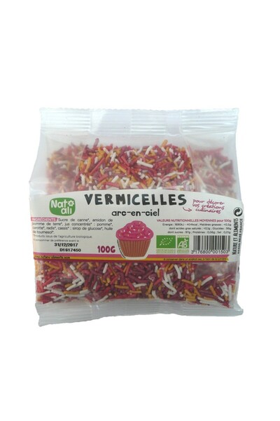 JollyMag Decorațiuni cu stropi de ciocolată pentru deserturi, 100 g, Nat-ali