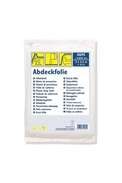 Artool Folie de acoperire și protecție, HDPE, 4 x 2,5 m, 10 mp