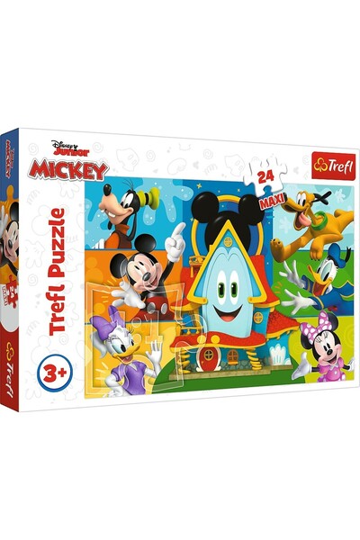 Trefl PUZZLE 24 MAXI MICKEY MOUSE CASA PRIETENILOR AMUZANTI