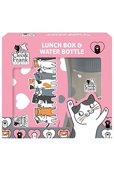 OEM Set cutie sandwich si sticla de apa, Derform ZSBACF39, pisicute