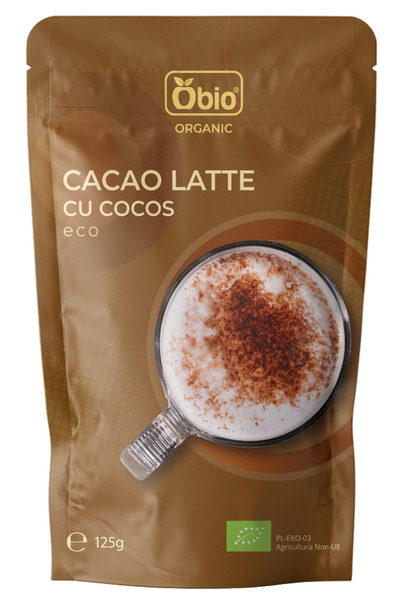 OBİO Cacao latte cu cocos bio 125 g