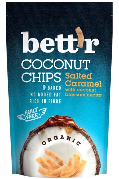 JollyMag Chips de cocos si caramel sarat 70g BETTR