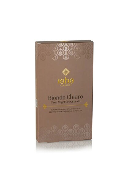 isha Vopsea de par naturala blond deschis, 100g, Isha