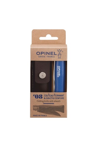 Opinel Cuțit de buzunar N°08, cu teacă, oțel inoxidabil, 8,5 cm, 'My First', ...