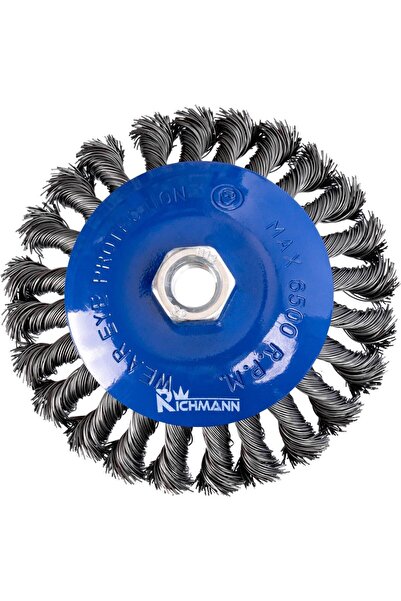 richmann Steel Wire Brush, Cup Type, with Strands, M14, 125 mm,