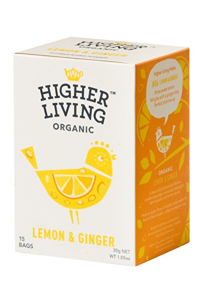 JollyMag Ceai lamaie si ghimbir , 15 plicuri, Higher Living