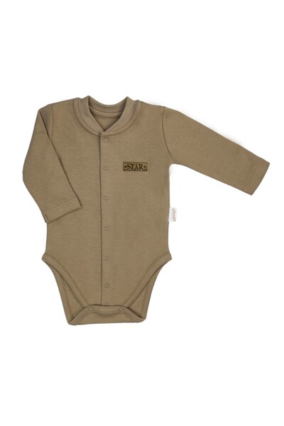 Nicol Κορμάκι με μακριά μανίκια (182102) - Συλλογή 'Star' 2021, Καφέ, Μέγεθος 62