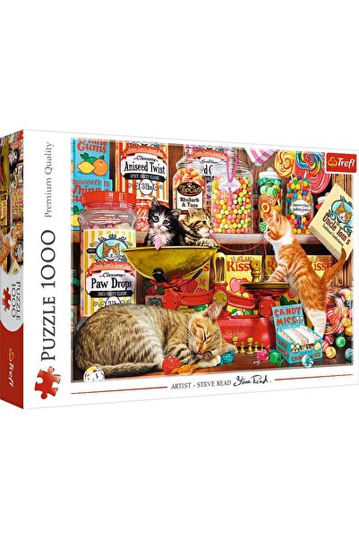 Trefl Puzzle Trefl Pisici si dulciuri, 1000 piese