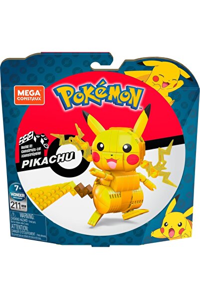 mattel Pokemon Mega Construct, Figurina Pikachu, 10 cm