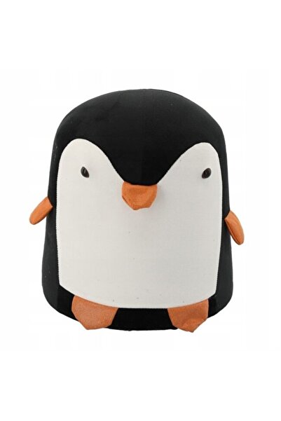 Chomik Taburet pentru copii, model pinguin, textil, lemn, negru si alb, max 5...