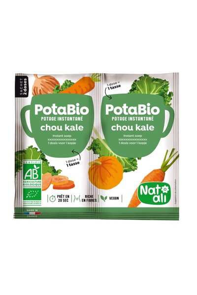 JollyMag Supa instant cu varza kale si legume, bio, 2x 8.5g, Nat-ali