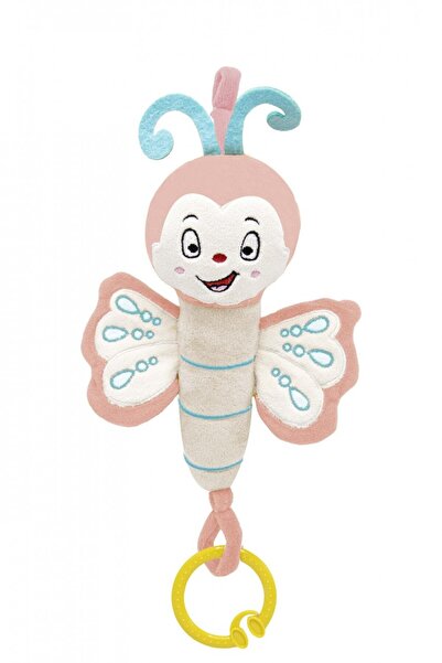 JollyMag Jucarie din plus cu vibratii pentru bebelusi Fluture, 6 luni+, BabyJ...