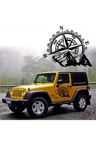 JollyMag Sticker autoadeziv pentru vehicule Off Road, model "Kompass", dimens...