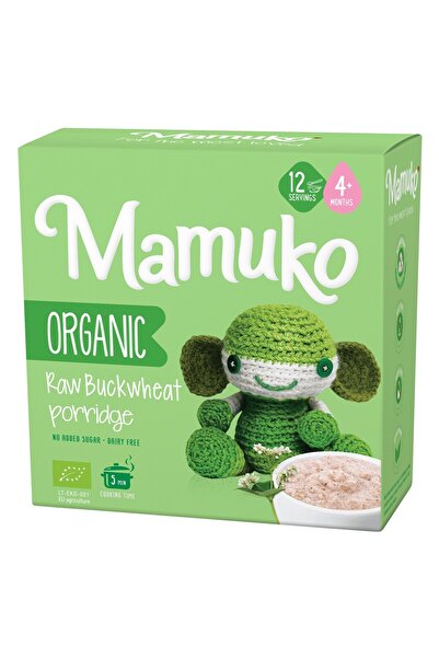 Mamuko Terci de hrișcă crudă bio, 4+ luni, 200 g