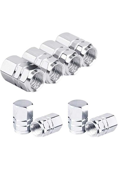 JollyMag Set 8 Capace Hexagonale pentru Valva Auto, Aliaj Aluminiu, Lungime 1...