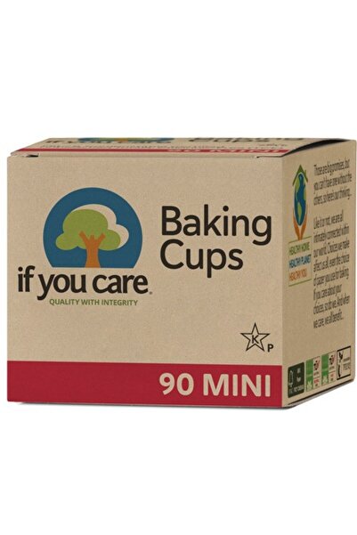 If You Care Hârtie de copt nealbită pentru mini brioșe, fără clor, compostabi...