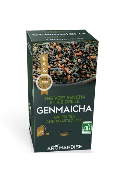 JollyMag Ceai verde cu orez Genmaicha bio 18 pliculete x 2g, Aromandise