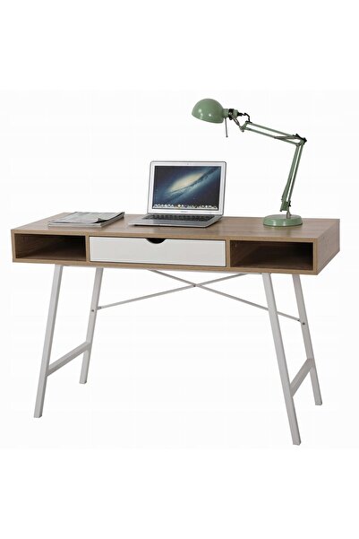 JollyMag Birou calculator, Jumi, placa MDF, otel, cu sertar, rafturi laterale...