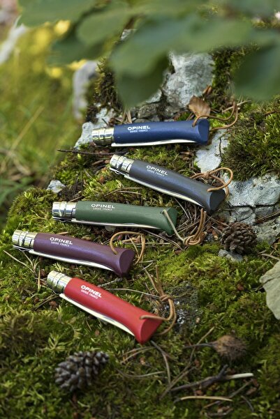 Opinel Σουγιάς τσέπης N°08, Ανοξείδωτο ατσάλι, 8,5 cm, Colorama, Σκούρο καφέ -