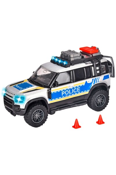 Majorette Masina de politie Majorette Land Rover cu lumini si sunete