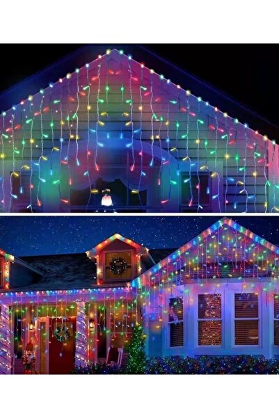 JollyMag Instalatie de Craciun, perdea ploaie albastra, 240 leduri, 5x1M, 303...