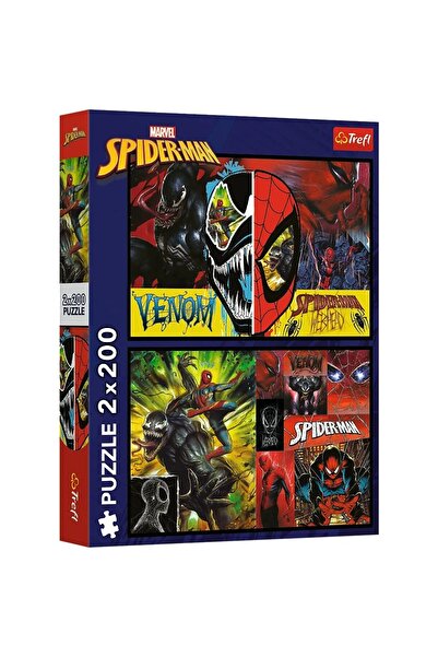 Trefl Puzzle Trefl de la 2 x 200 piese - Omul Paianjen, zi si noapte