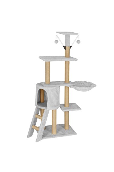 JollyMag Ansamblu de joaca pentru pisici, Springos, cu platforme, ciucuri, cu...