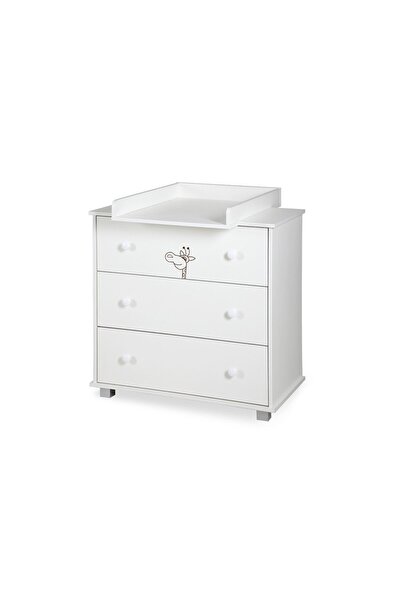 JollyMag Comoda copii Klups Safari Giraffe Alb