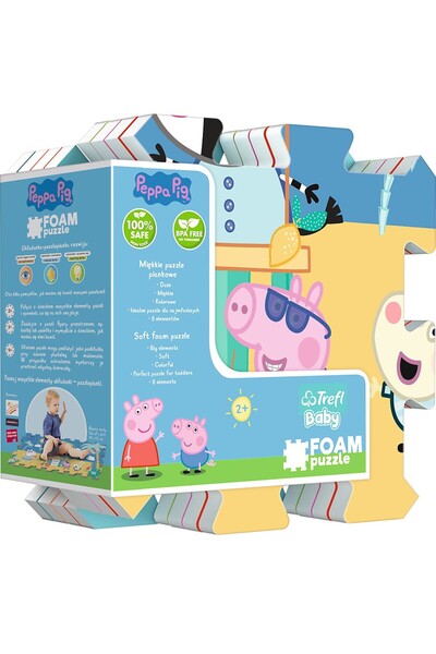 Trefl Puzzle spuma Trefl Baby Peppa Pig Summer, 8 piese