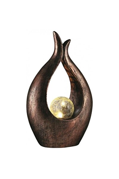 Strend Pro Decorațiune de grădină, polirășină, lampă solară, Namaste, 17,2 x ...