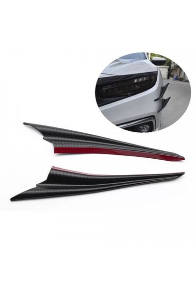 Avex Set 2 aripioare ornamentale bara tuning, model SHARK, finisaj Carbon