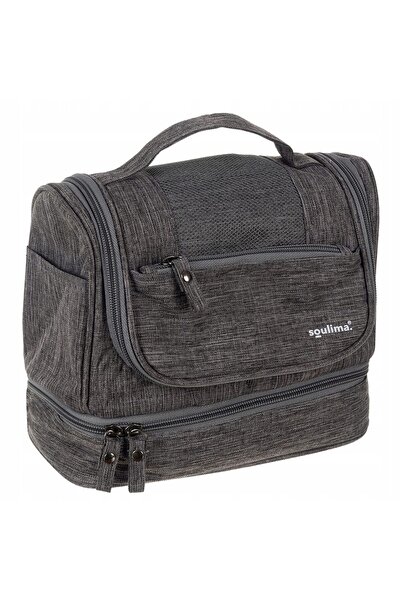MultiColor Cosmetic/Toiletry Bag, Soulima, Waterproof, with Hanger, Grey, 24....