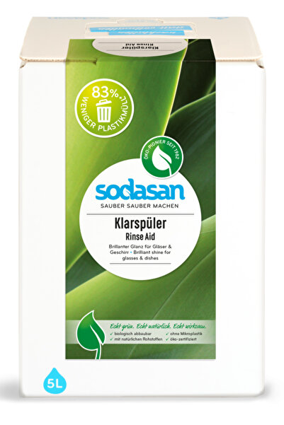 Sodasan Nou Solutie de clatire pentru masina de spalat vase ecologica 5 l