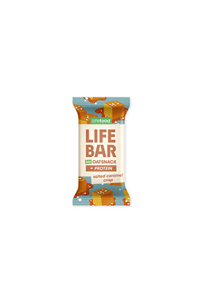 JollyMag Baton proteic de ovaz cu caramel sarat, bio, 40g, Lifebar