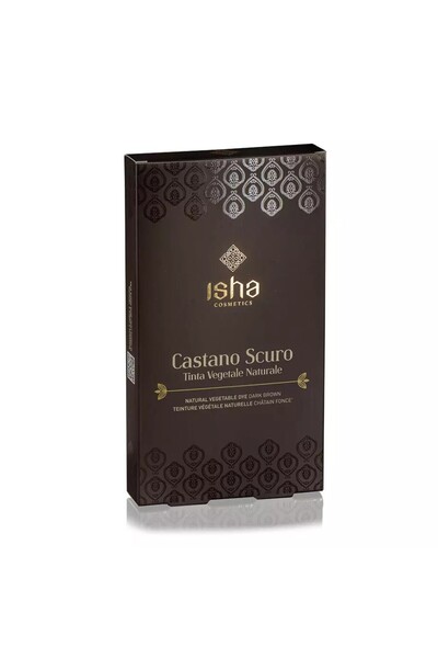 isha Vopsea de păr șaten închis, 100 g,