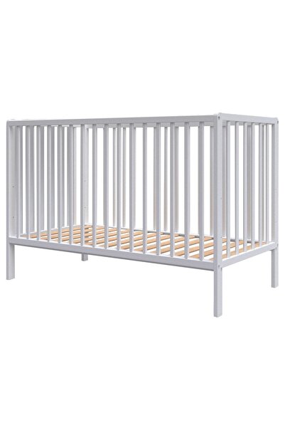 Hubners Pătuț pentru bebeluși din lemn Dominic 120x60 cm alb