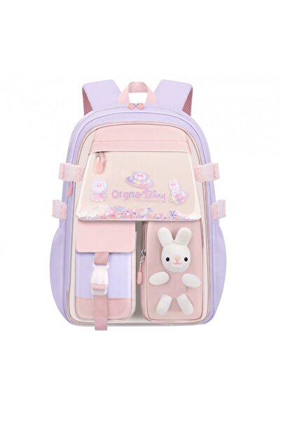 ECARLA Rucsac roz și violet, universal, pentru sport și școală, Jollymag, Pl163fio
