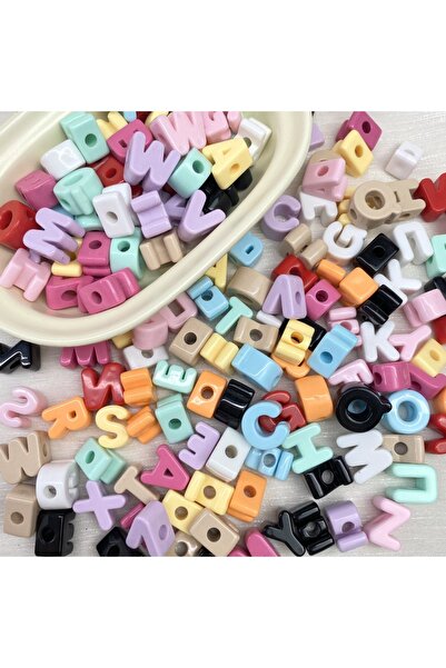 Choice 20mm Random Mixed 200pcs 20mm Acrylic Letter Beads Large Hole,DIY Craf...