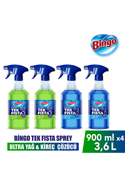 Bingo Sprey Yağ Çözücü 900 MLX2 + Sprey Kireç Sökücü 900 MLX2